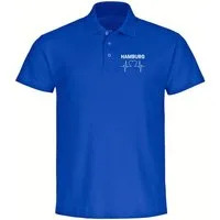 multifanshop Poloshirt Hamburg - Herzschlag - Polo