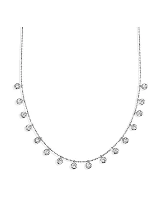 Dkeniz Anhänger mit Kette 925/- Sterling Silber funkelnde Halskette