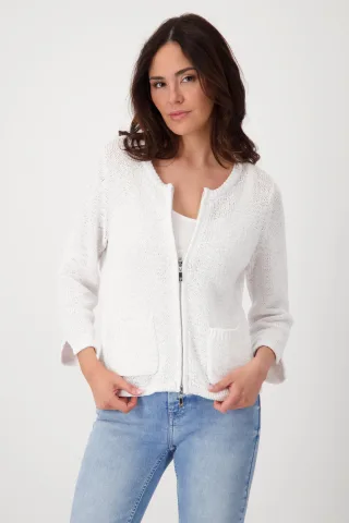 monari - Strickjacke mit Taschen - Gr. - 40