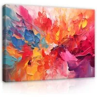 Wallarena Leinwandbild Abstrakt Modern - Mehrfarbig - Modern - Schlafzimmer, Abstrakt, 40x30x2cm