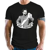 RAHMENLOS® Trachtenshirt für König Ludwig Fans: Ein Prosit mit dem Kini - auf Bayern!