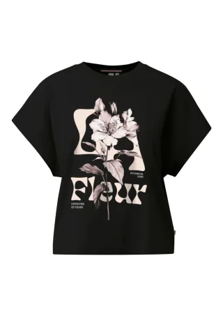 Q/S designed by - T-Shirt mit Print schwarz - Gr. - XL