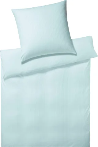 Elegante Bettwäsche "Solid Stripe" 2 Stk. angenehmes Hautgefühl