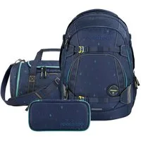 coocazoo Schulranzen Schulrucksack-Set „Happy Raindrops“, 3-teilig (3-tlg)