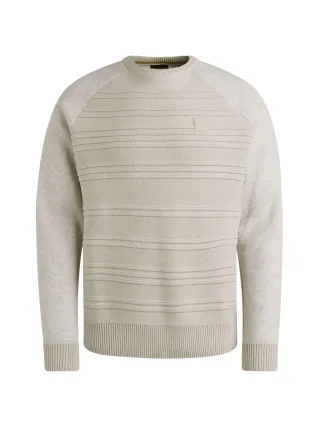 PME Legend - knit sweat bone white melee - Gr. - XXL