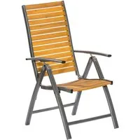 MERXX Gartensessel Santorin (1-St), Akazienholz/Aluminium, klappbar, braun
