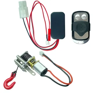 LDR/C LDP06 1/12 Unimog 435 RC Car Upgraded Metal Winch Set LP0006 LP0007 Vehicles Models Spare Parts