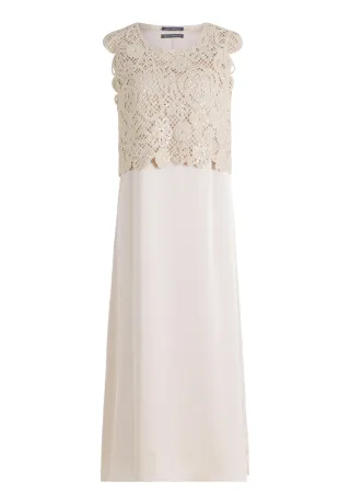 Betty Barclay - Midikleid grau beige - Gr. - 40
