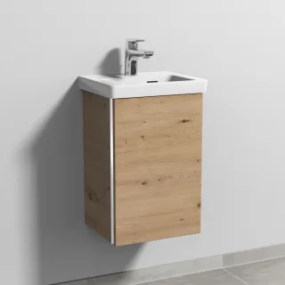 Sanipa 3way Waschtischunterbau zu Villeroy & Boch Subway 3.0 Waschtisch mit 1 Tür, Eiche Natural-Tou BR84185