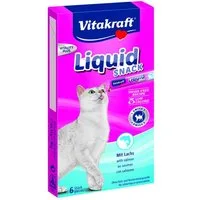 Vitakraft Katzensnack Cat Liquid Snack Lachs, 90g, Snack für: Katzen