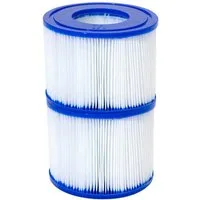 Bestway Pool-Filterkartusche Gr. VI 10,6 x 8,0 cm, Zubehör für Kartuschenfiltersystem, Doppelpack