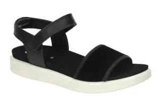 Ecco 23882351052 SOFT SANDAL - Damen Sandalette Schwarz Flexibel & Leicht