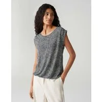 OPUS Print-Shirt STRUKI MINIMAL Regular aus ECOVERO™ Viskose