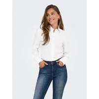 ONLY Langarmbluse ONLEBIE LS SLIM-FIT SHIRT WVN Baumwollmischung, slim fit