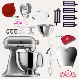 KitchenAid Artisan 4,8 Liter KSM175 Spar-Set Pasta Deluxe mit...