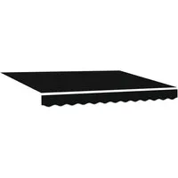 vidaXL Markise Markisenersatzstoff Schwarz 280 x 245 cm Polyester (1-St)