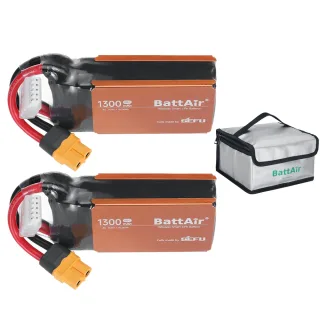 [EU/USA Direct]2PCS ISDT BattAir 14.8V 1300mAh 80C 4S Gen 2 Smart Lipo Battery XT60 Support APP Control for iFlight Nazg