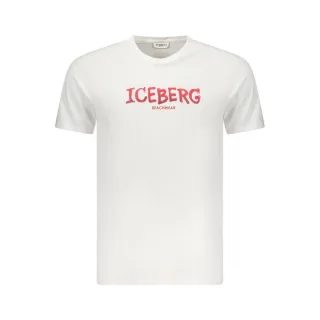 Iceberg Bianco Baumwolle Herren T-Shirt