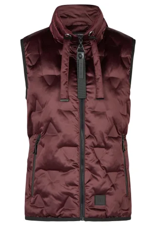 Doris Streich - Weste aubergine - Gr. - 46