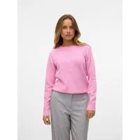 Vero Moda Rundhalspullover VMDOFFY LS O-NECK BLOUSE GA NOOS Materialmix, regular fit