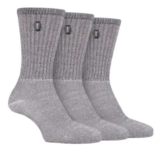 JEEP - 3 Paar Herren Vintage Baumwolle gepolstert Socken für Wanderschuhe
