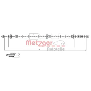 Metzger Handbremsseil hinten Fiat Barchetta 183 1,8 16V