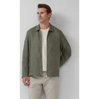 s.Oliver Hemdjacke Indoor-Jacke Overshirt aus Leinen mit Eingrifftaschen