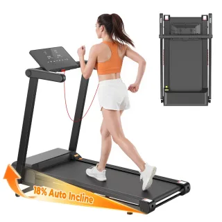 [EU Direct] Formill FT62 Professional Home Treadmill with 18% Auto Incline - 4.0HP Peak Power, 16km/h Max Speed, 43cm Wi