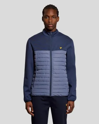 Lyle & Scott Sports Hybrid-Fleecejacke – Blau