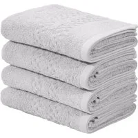 OTTO home Handtuch Regona, Handtücher 50x100cm, flauschig und weich, 500gr/m², Frottier (Set, 4-St), Premium Handtücher mit Bordüre, Set, 100% Baumwolle, 5 Jahre Garantie