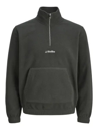 JACK&JONES - JJESOHO HALF ZIP FLEECE SN Rosin - Gr. - M