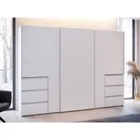 FORTE Schwebetürenschrank (B/H/T ca. 269,7x200,5x61cm) Schwebetürenschrank, Stauraum, 6 Schubkästen, erhältlich in 2 Dekoren