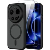 SmartUP Smartphone-Hülle + 2X Schutzglas für Xiaomi 17 Ultra MagSafe Case Display Full Cover 9H 6,9 Zoll, kompletter Rundumschutz