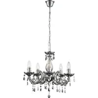 GLOBO LIGHTING Kronleuchter, LED Kronleuchter Wohn Zimmer Chrom Hänge Luster RGB
