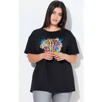 Angel of Style T-Shirt T-Shirt Boxy Fit farbiger Tigerkopf