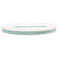 Made by Nami Freundschaftsarmband 2er Set Boho Surfer Armand Damen & Herren Geflochtenes Stoff Armband (Set, 2), Wasserfest & Verstellbar
