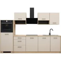 KOCHSTATION Küchenzeile KS-Kolari, Küchenblock Made in Germany, Breite 290 cm, wahlweise mit Hanseatic-E-Geräten