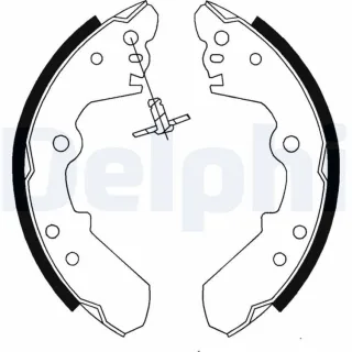 Delphi Bremsbacken hinten Isuzu D-Max Opel Frontera