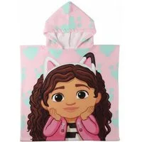 Gabby's Dollhouse Badeponcho Poncho für Kinder 56 × 53 cm Polyester 250 gsm