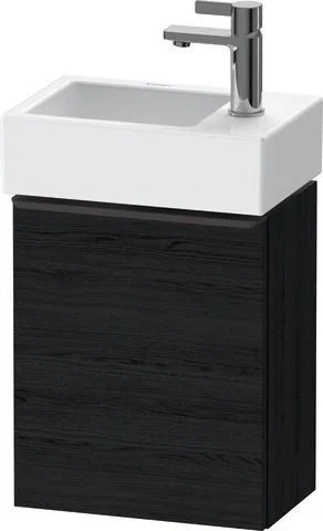 Duravit D-Neo Waschtischunterbau wandhängend Eiche Schwarz Matt 364x222x440 mm - DE4218LBD160000 DE4218LBD160000