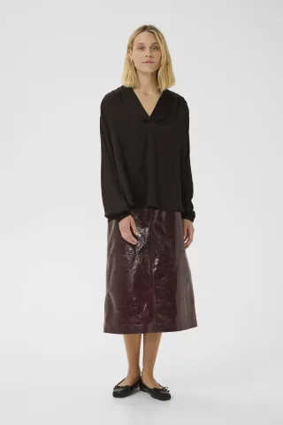 Kurzarm-Bluse NatalesPW Oversize fit brown