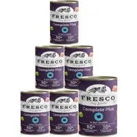 Fresco Dog NassBarf Premium Hundefutter Nass 6 x 800g, Pute, Nassfutter für: Hunde, Getreidefrei, zuckerfrei & hoher Fleischanteil