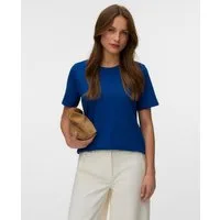 Vero Moda Kurzarmshirt VMPAULINA SS T-SHIRT GA JRS NOOS Baumwolle, regular fit