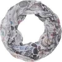 MIRROSI Loop Damen Schal mit Kreis-Muster Weich, Schlauchschal, (zweimal um den Hals wickelbar, ca.45x75cm), Damen Halstuch ideal für Frühling, Sommer oder Herbst