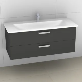 Artiqua 414 Waschtischunterschrank für Venticello 4104CG, Anthrazit Hochglanz, 414-WU2L-V113-7015-51 414-WU2L-V113-7015-51