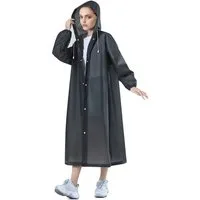 MOPUEA Regenmantel Wiederverwendbar Regenmantel Regenponcho mit Kaputze (Set, 1-tlg., Durchdachter Schutz und Komfort) Wiederverwendbar und langlebig