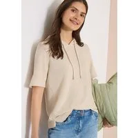 CECIL Kapuzenshirt Sommershirt mit Hoodie und Struktur