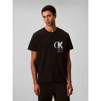 Calvin Klein T-Shirt SS 20S EU CK OVERLAP GRAPHIC TEE Mit Rundhalsausschnitt, regular fit