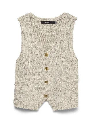 VERO MODA - VMPENELOPE SL V-NECK VEST Birch - Gr. - M
