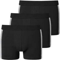 Schiesser Boxer 95/5 (3er-Pack) mit softem, tonalem Bund, kontraststarke Seitenstreifen
